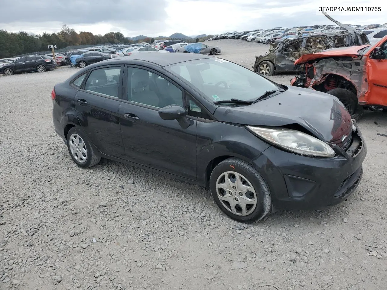 2013 Ford Fiesta S VIN: 3FADP4AJ6DM110765 Lot: 78632304