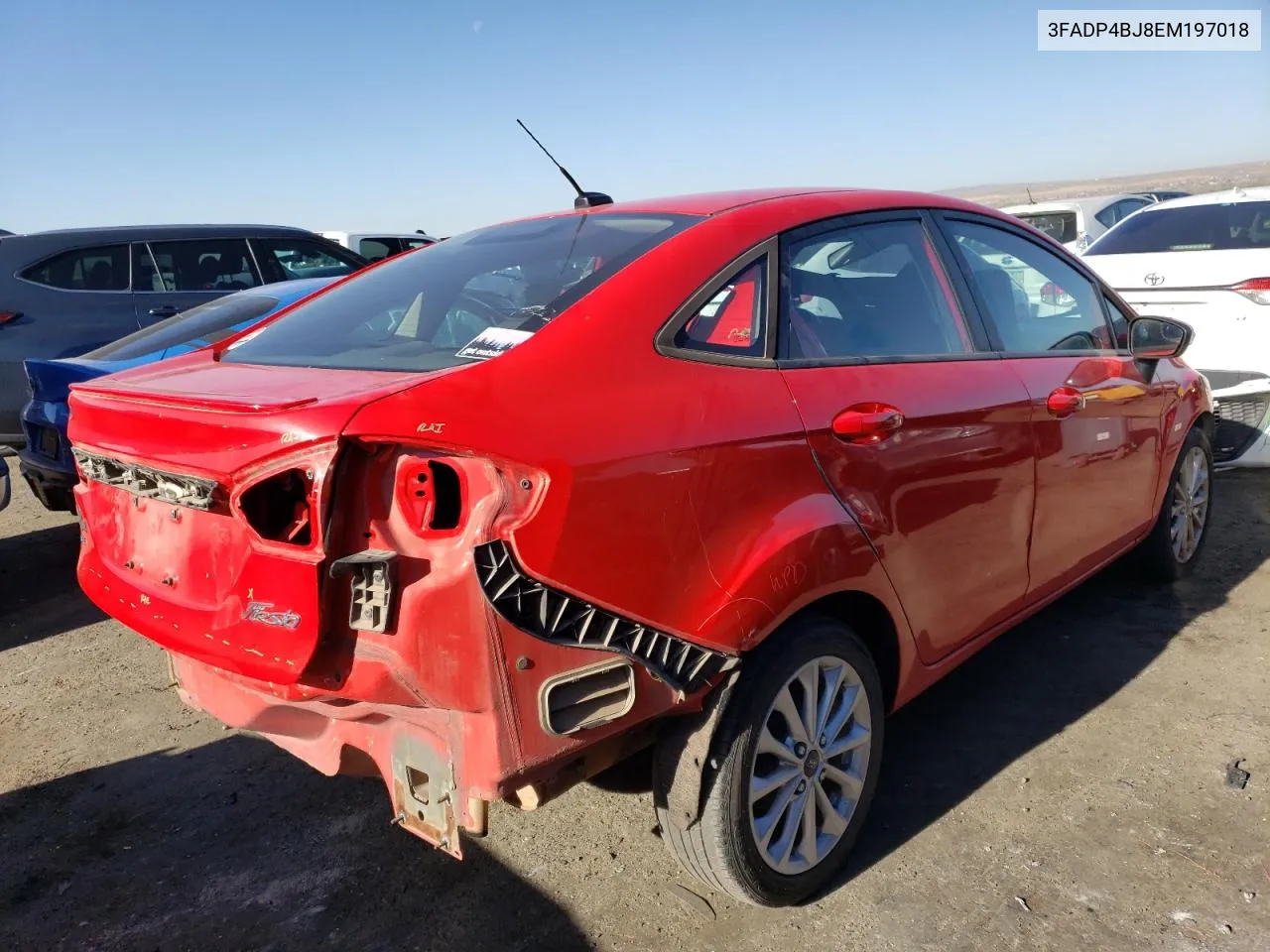 2014 Ford Fiesta Se VIN: 3FADP4BJ8EM197018 Lot: 45066474