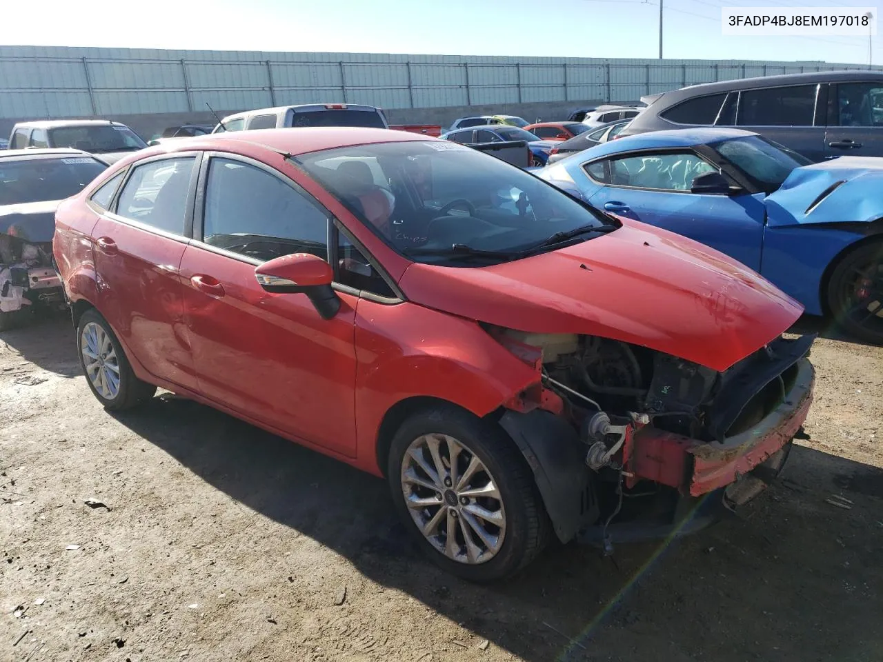 2014 Ford Fiesta Se VIN: 3FADP4BJ8EM197018 Lot: 45066474