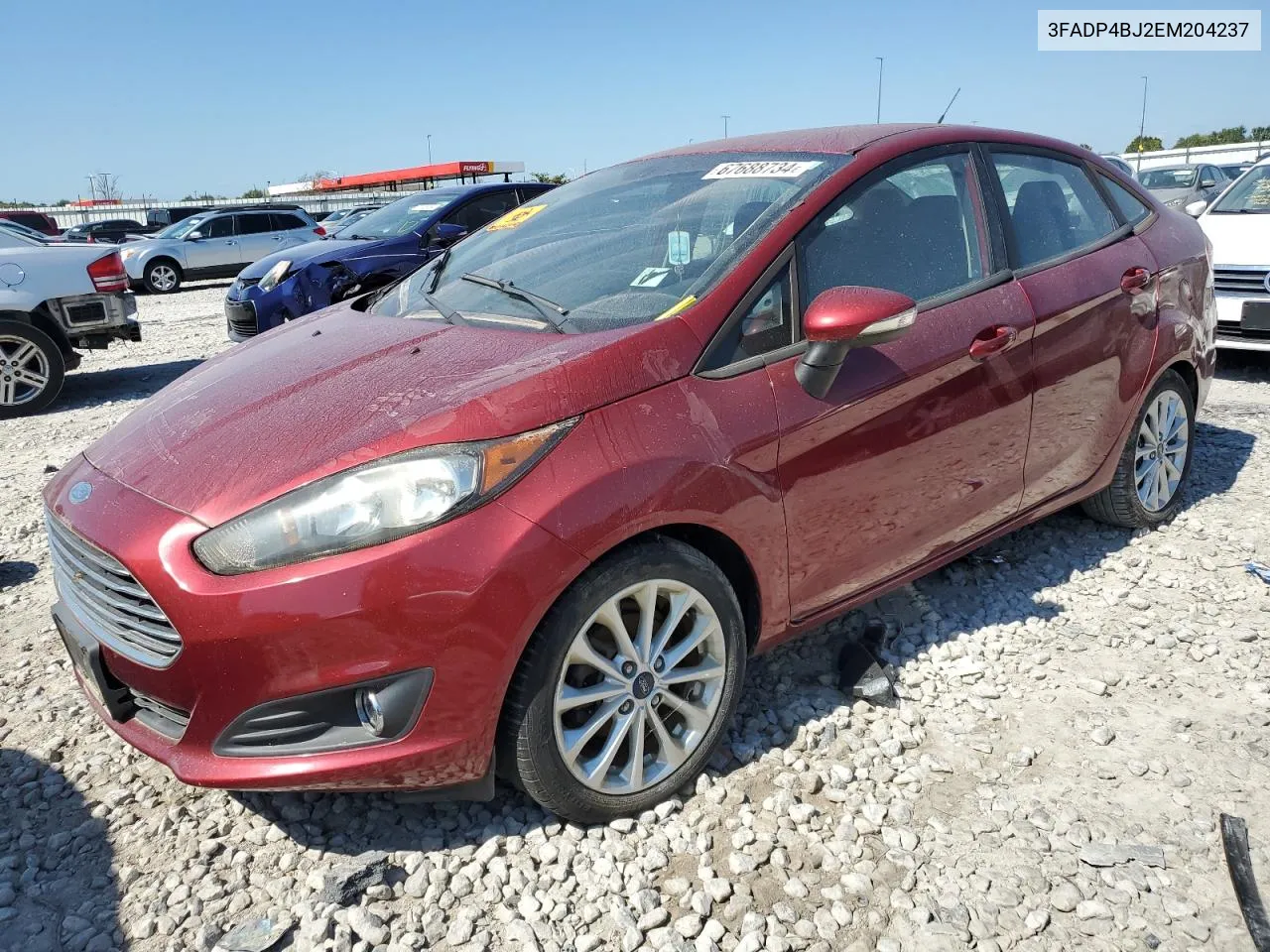 2014 Ford Fiesta Se VIN: 3FADP4BJ2EM204237 Lot: 67688734