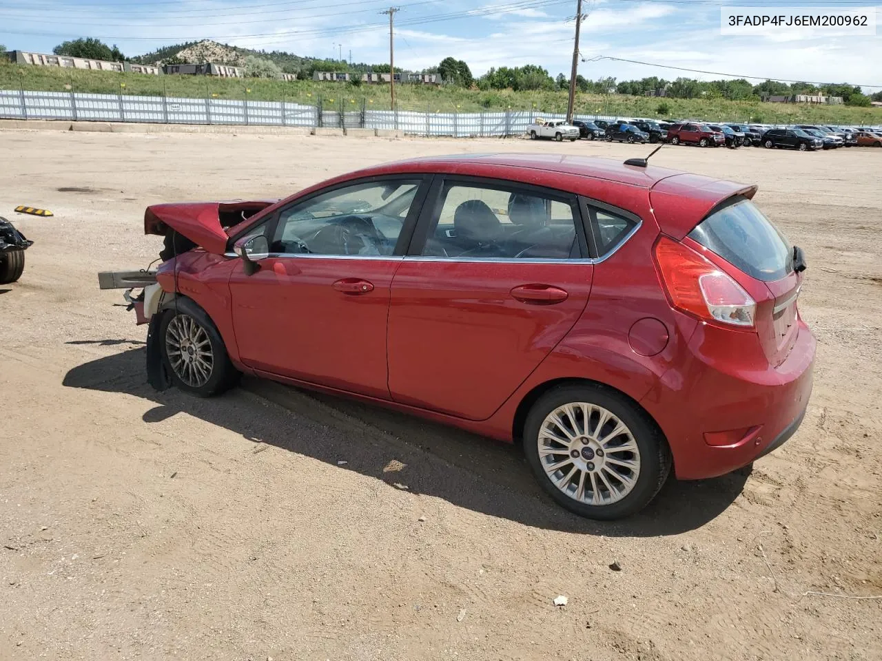 2014 Ford Fiesta Titanium VIN: 3FADP4FJ6EM200962 Lot: 69707584