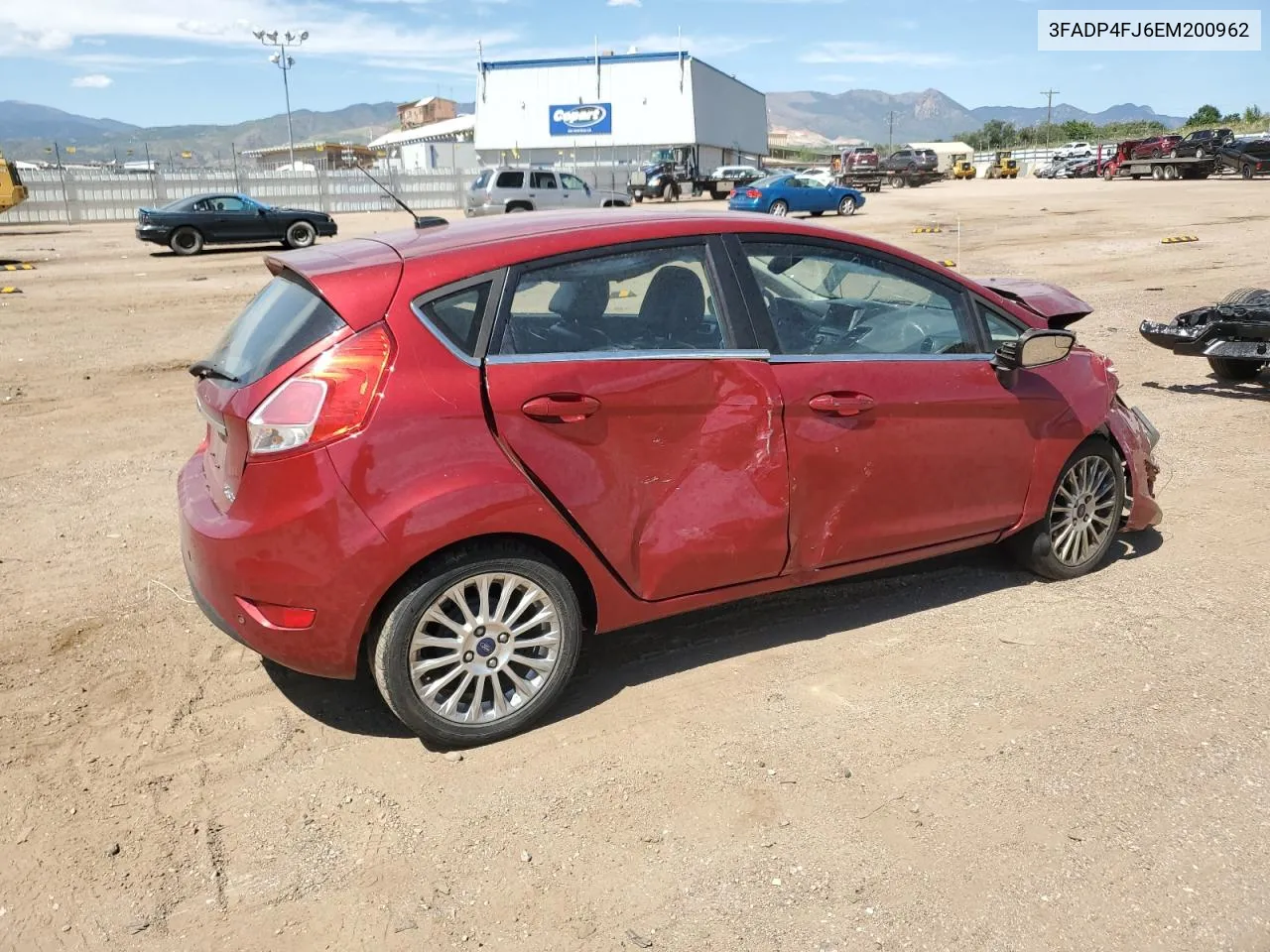 2014 Ford Fiesta Titanium VIN: 3FADP4FJ6EM200962 Lot: 69707584