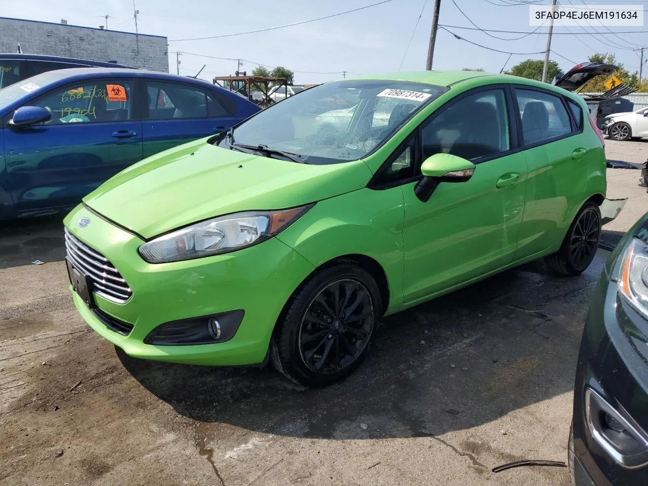 2014 Ford Fiesta Se VIN: 3FADP4EJ6EM191634 Lot: 70987314