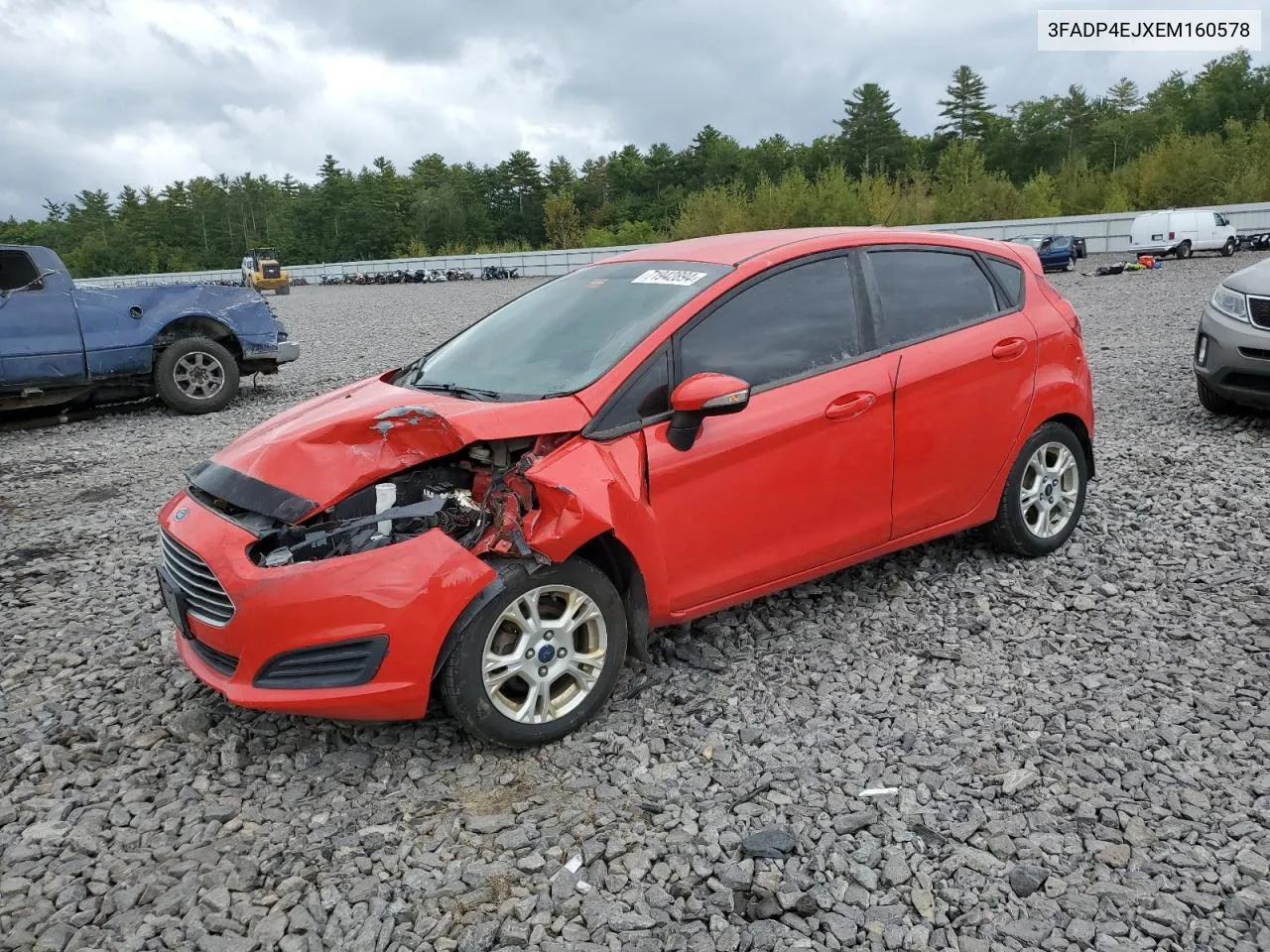 2014 Ford Fiesta Se VIN: 3FADP4EJXEM160578 Lot: 71942894