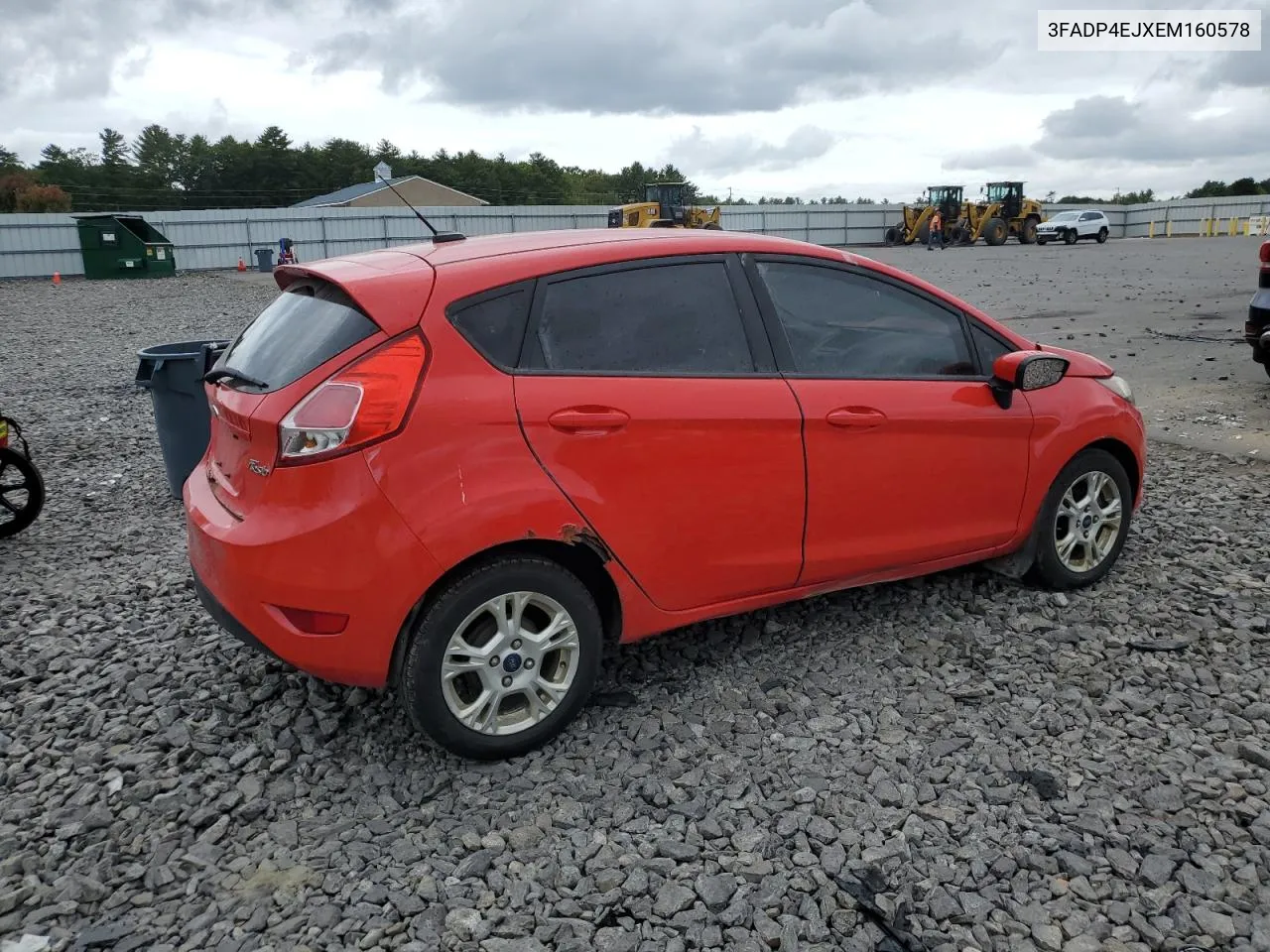 2014 Ford Fiesta Se VIN: 3FADP4EJXEM160578 Lot: 71942894