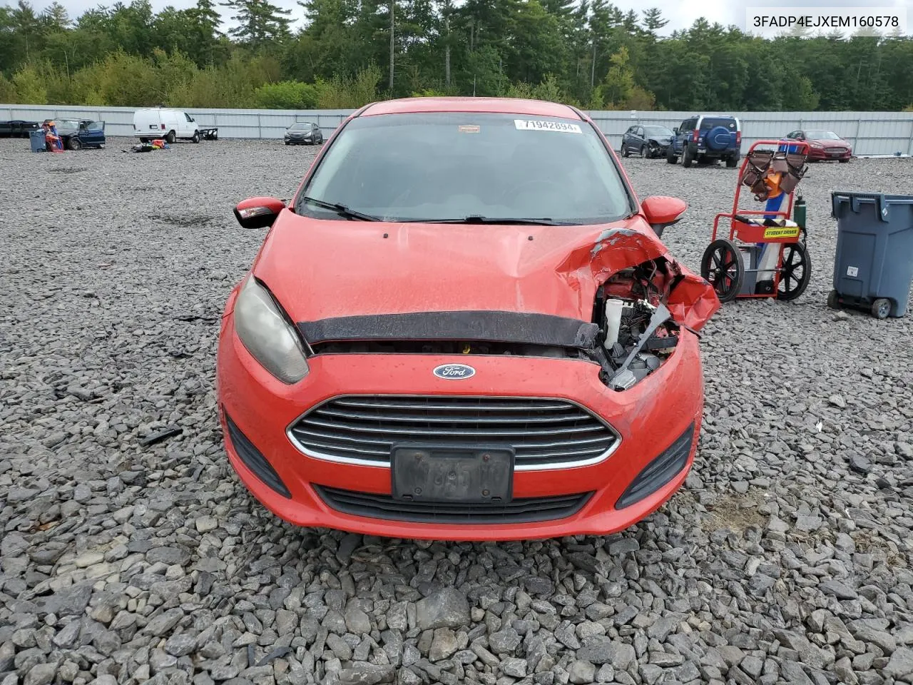 2014 Ford Fiesta Se VIN: 3FADP4EJXEM160578 Lot: 71942894