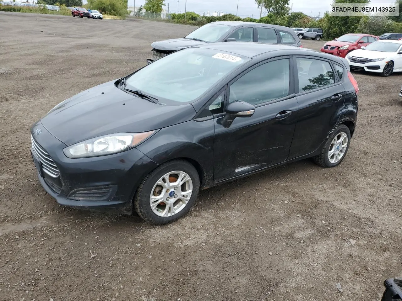 2014 Ford Fiesta Se VIN: 3FADP4EJ8EM143925 Lot: 72187014