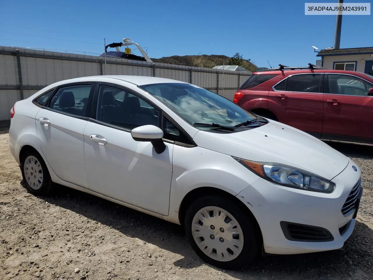 2014 Ford Fiesta S VIN: 3FADP4AJ9EM243991 Lot: 72430514