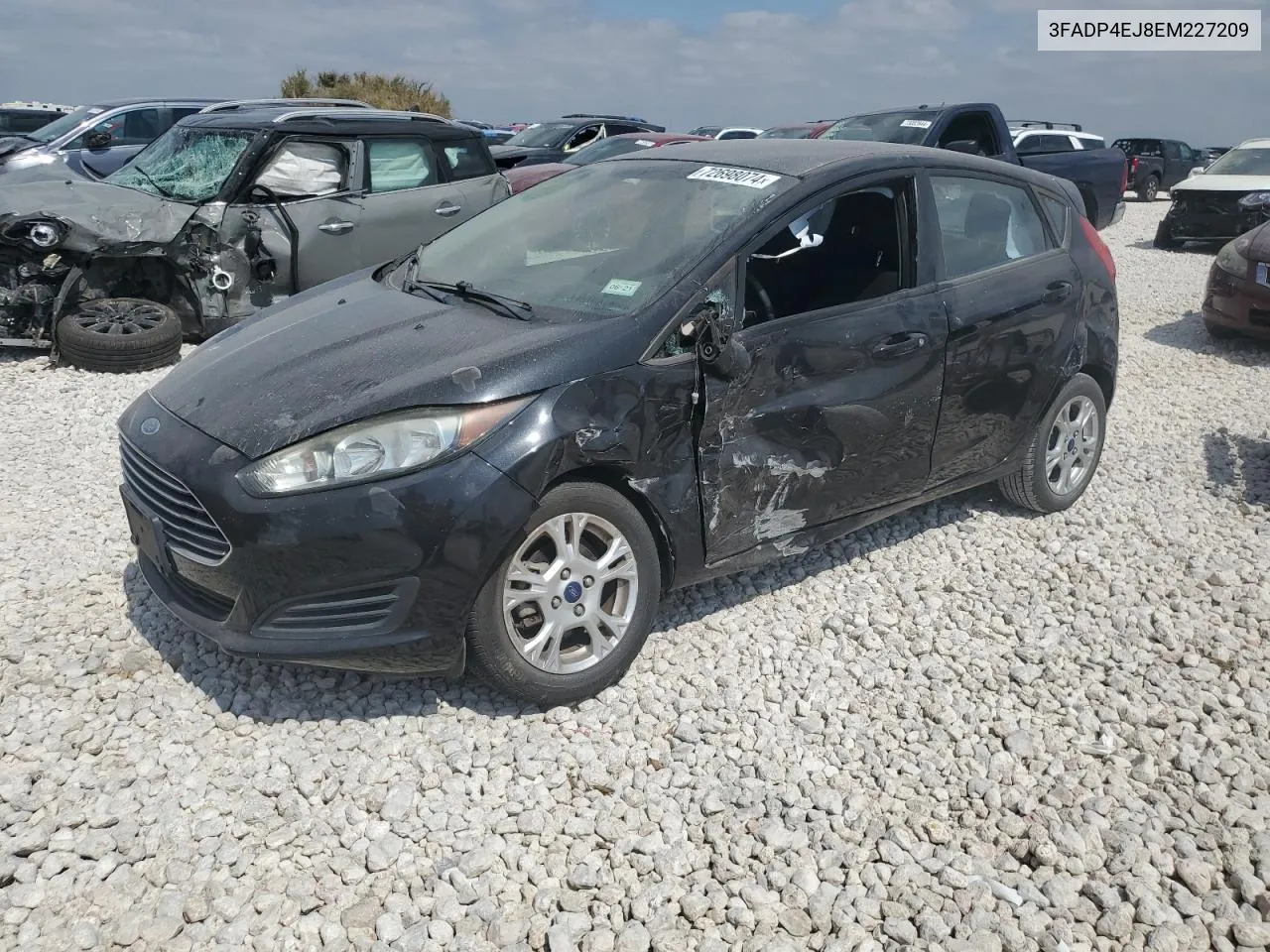 2014 Ford Fiesta Se VIN: 3FADP4EJ8EM227209 Lot: 72698074