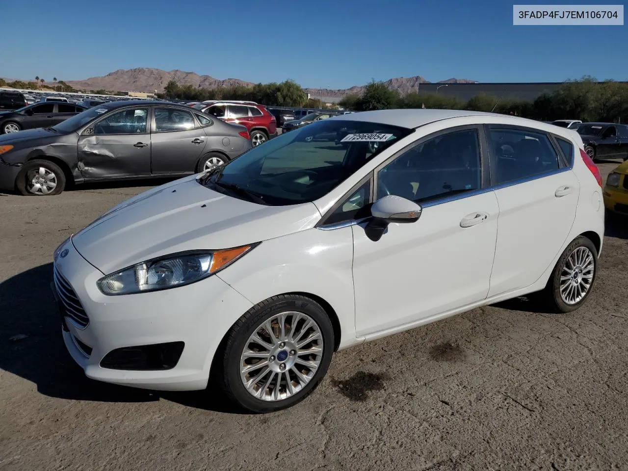 2014 Ford Fiesta Titanium VIN: 3FADP4FJ7EM106704 Lot: 72969054