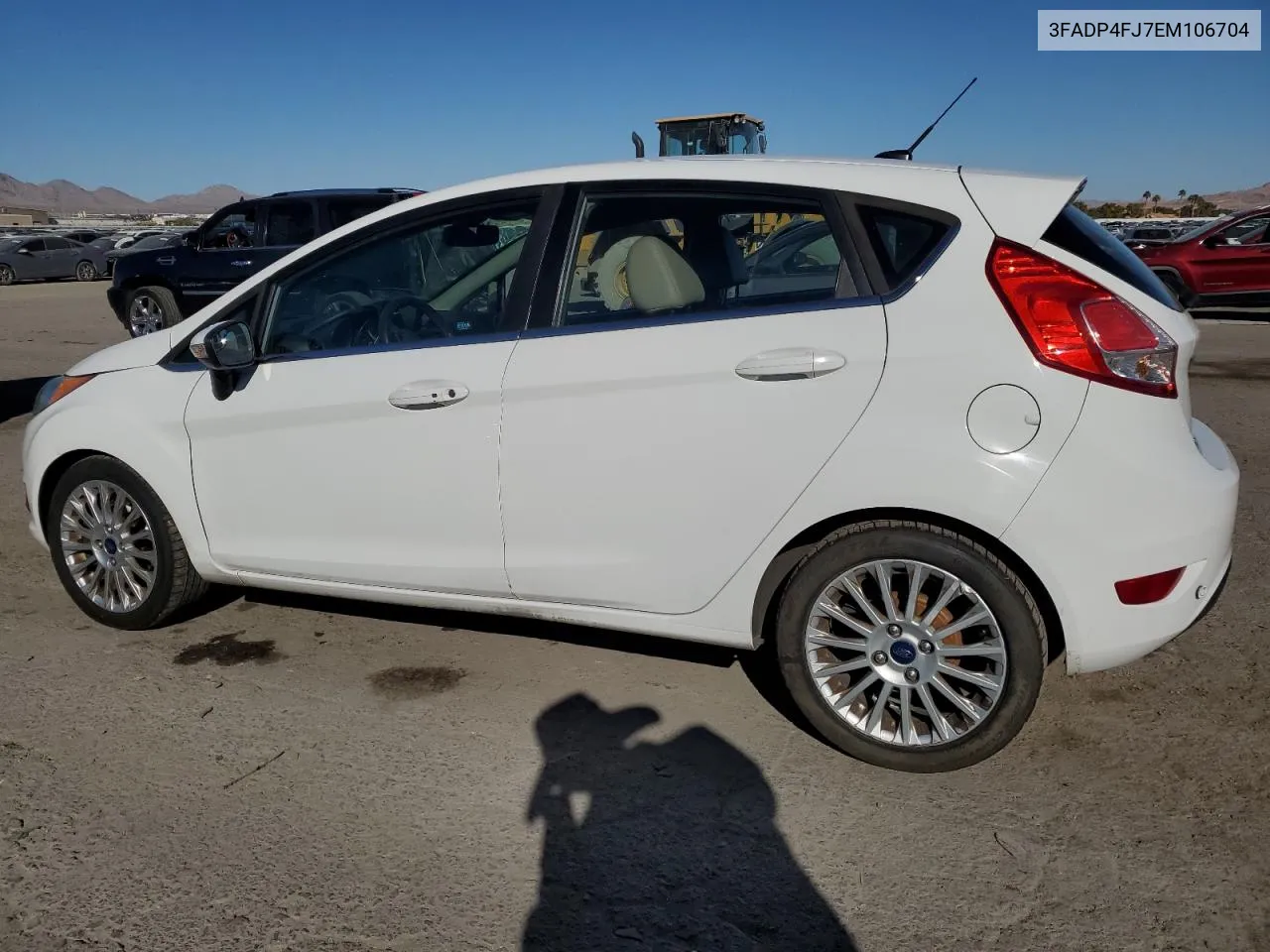 2014 Ford Fiesta Titanium VIN: 3FADP4FJ7EM106704 Lot: 72969054