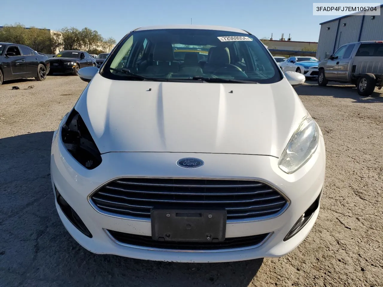 2014 Ford Fiesta Titanium VIN: 3FADP4FJ7EM106704 Lot: 72969054