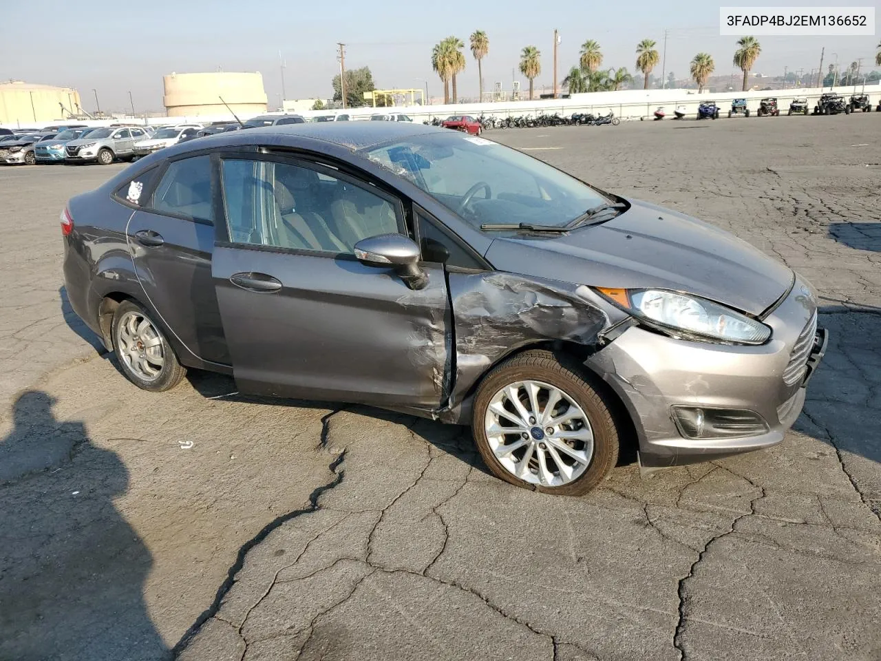 2014 Ford Fiesta Se VIN: 3FADP4BJ2EM136652 Lot: 73611954