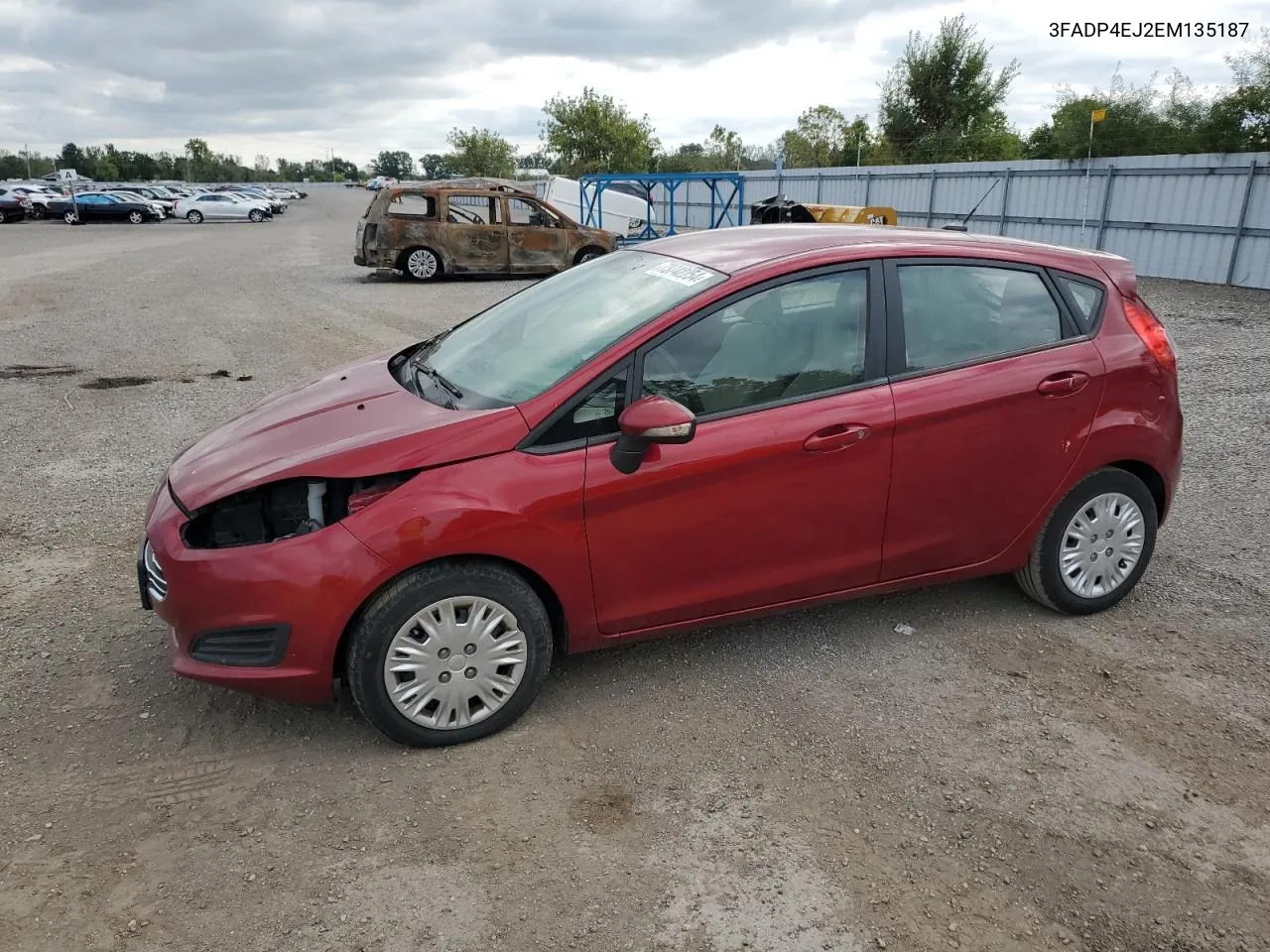 2014 Ford Fiesta Se VIN: 3FADP4EJ2EM135187 Lot: 73742254