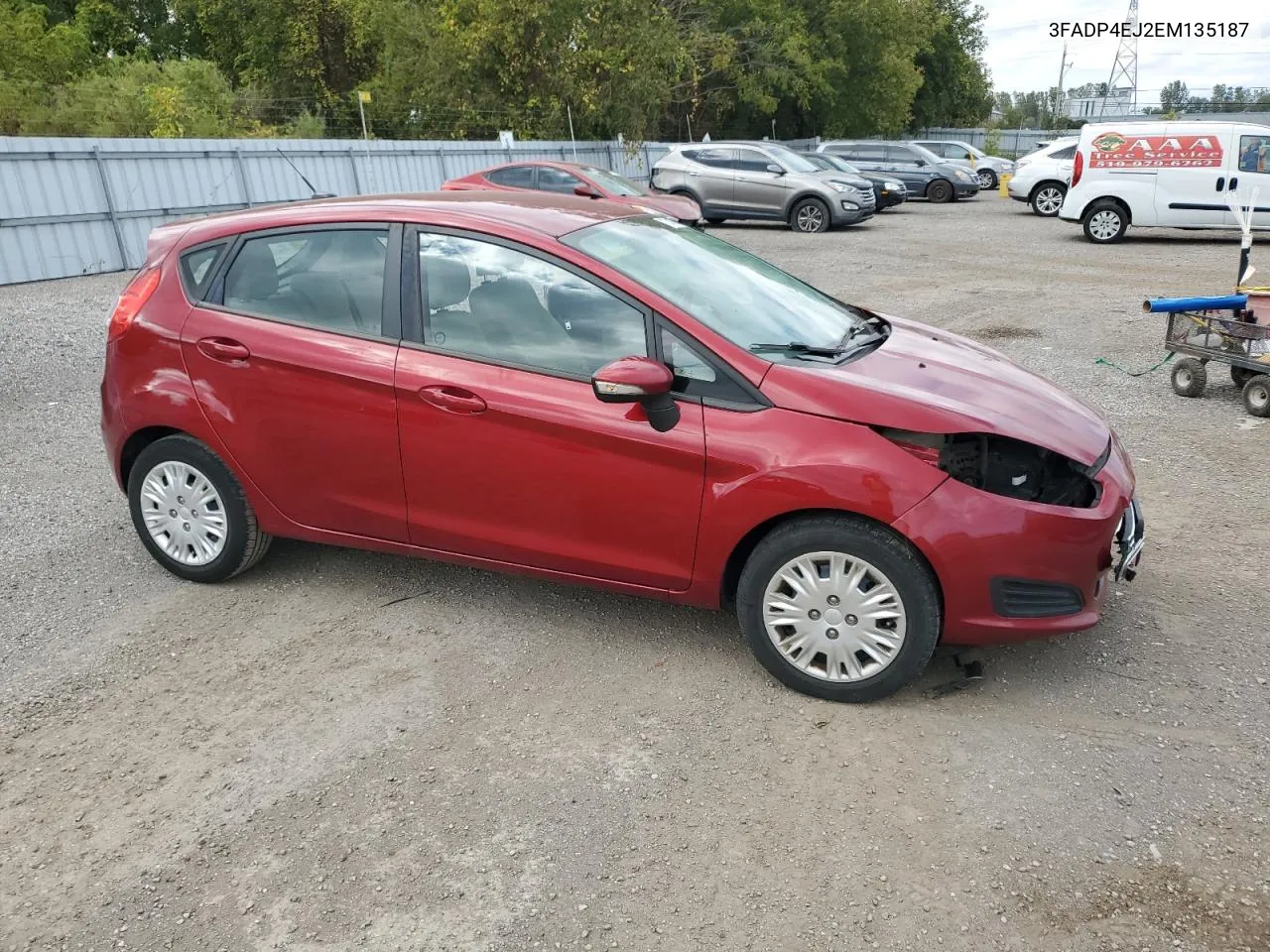 2014 Ford Fiesta Se VIN: 3FADP4EJ2EM135187 Lot: 73742254