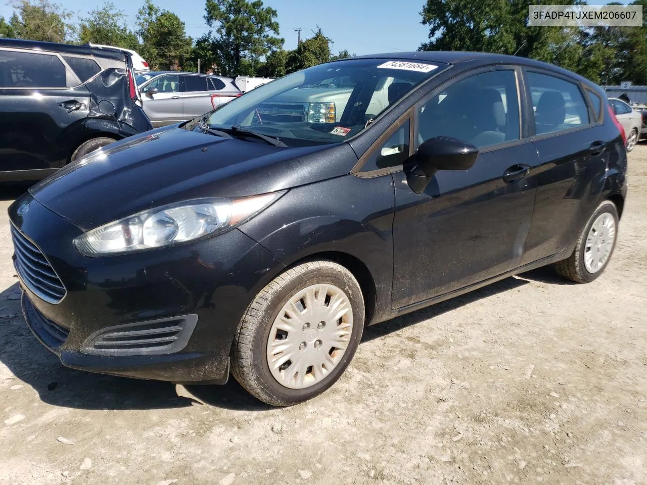 2014 Ford Fiesta S VIN: 3FADP4TJXEM206607 Lot: 74381684