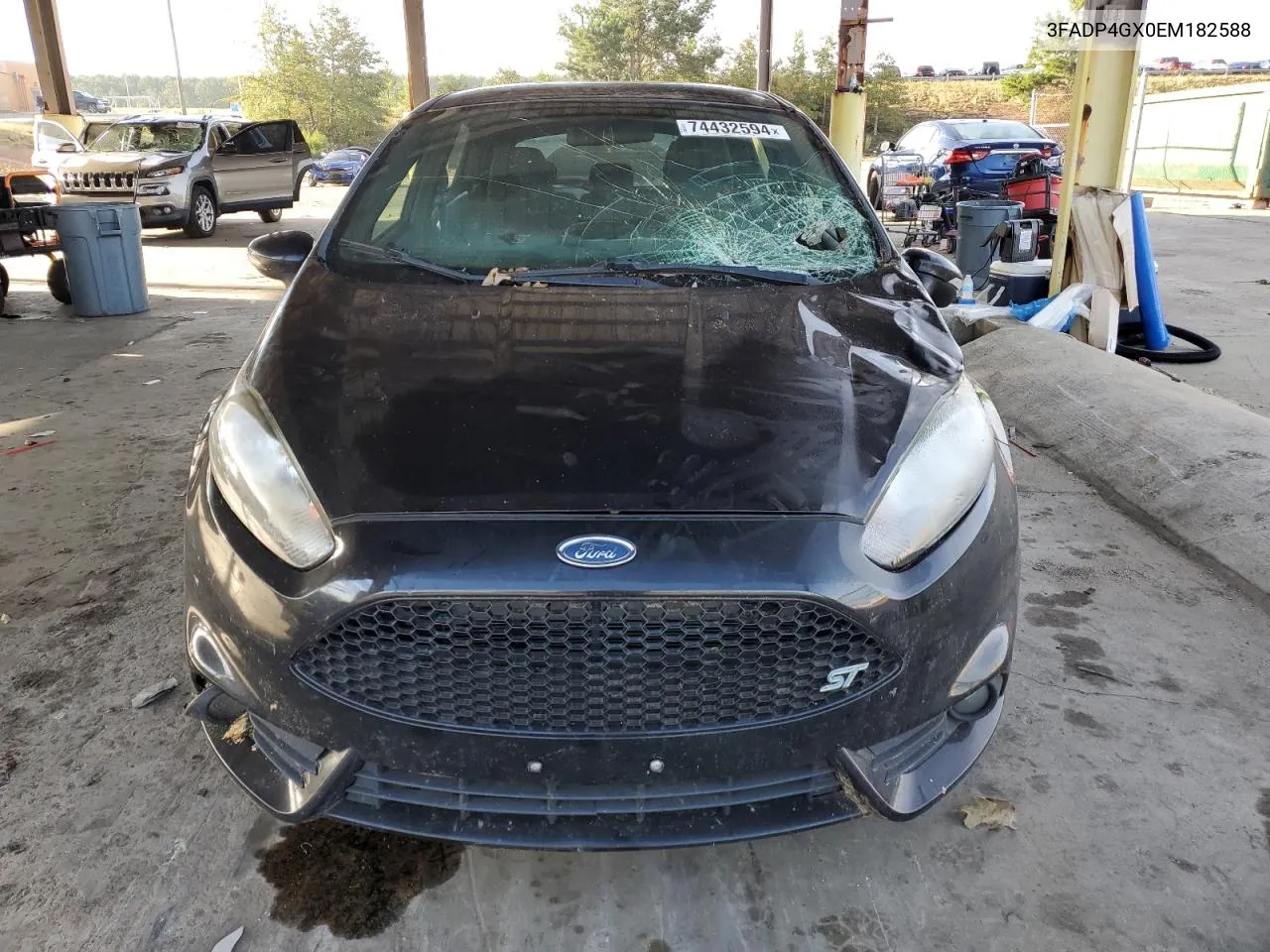 2014 Ford Fiesta St VIN: 3FADP4GX0EM182588 Lot: 74432594