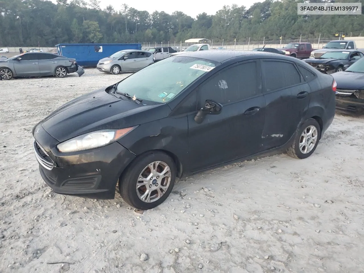 2014 Ford Fiesta Se VIN: 3FADP4BJ1EM139977 Lot: 75078074