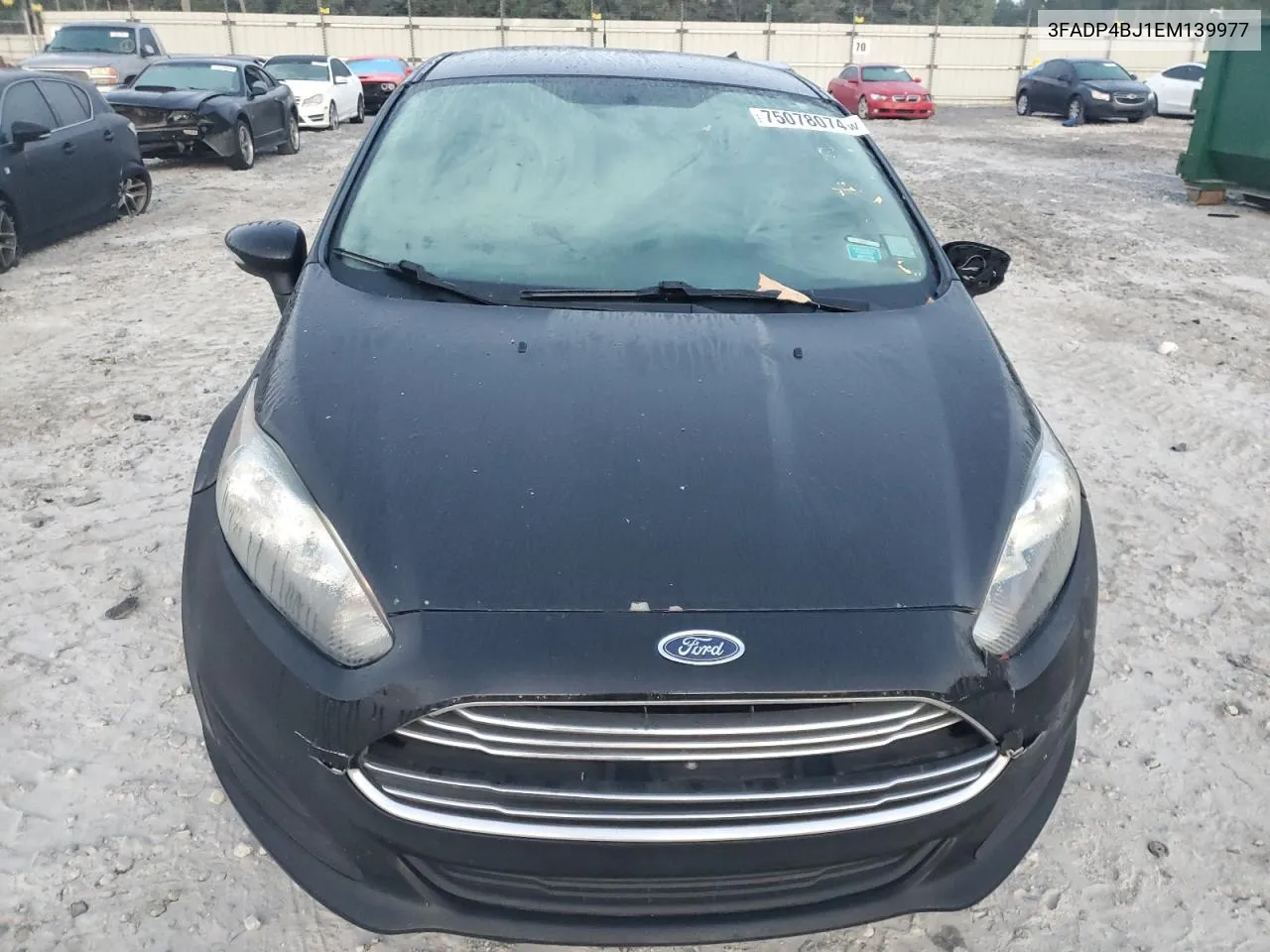 2014 Ford Fiesta Se VIN: 3FADP4BJ1EM139977 Lot: 75078074