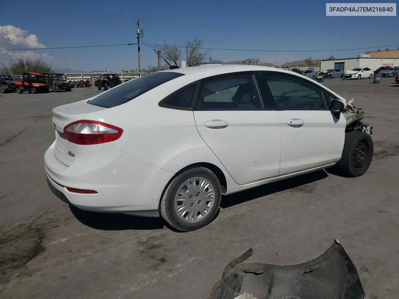 2014 Ford Fiesta S VIN: 3FADP4AJ7EM216840 Lot: 75226334