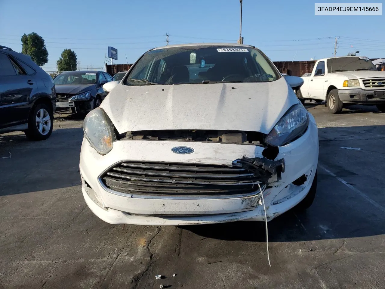 2014 Ford Fiesta Se VIN: 3FADP4EJ9EM145666 Lot: 75359394