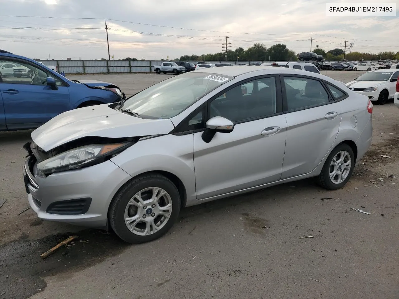 2014 Ford Fiesta Se VIN: 3FADP4BJ1EM217495 Lot: 75490624