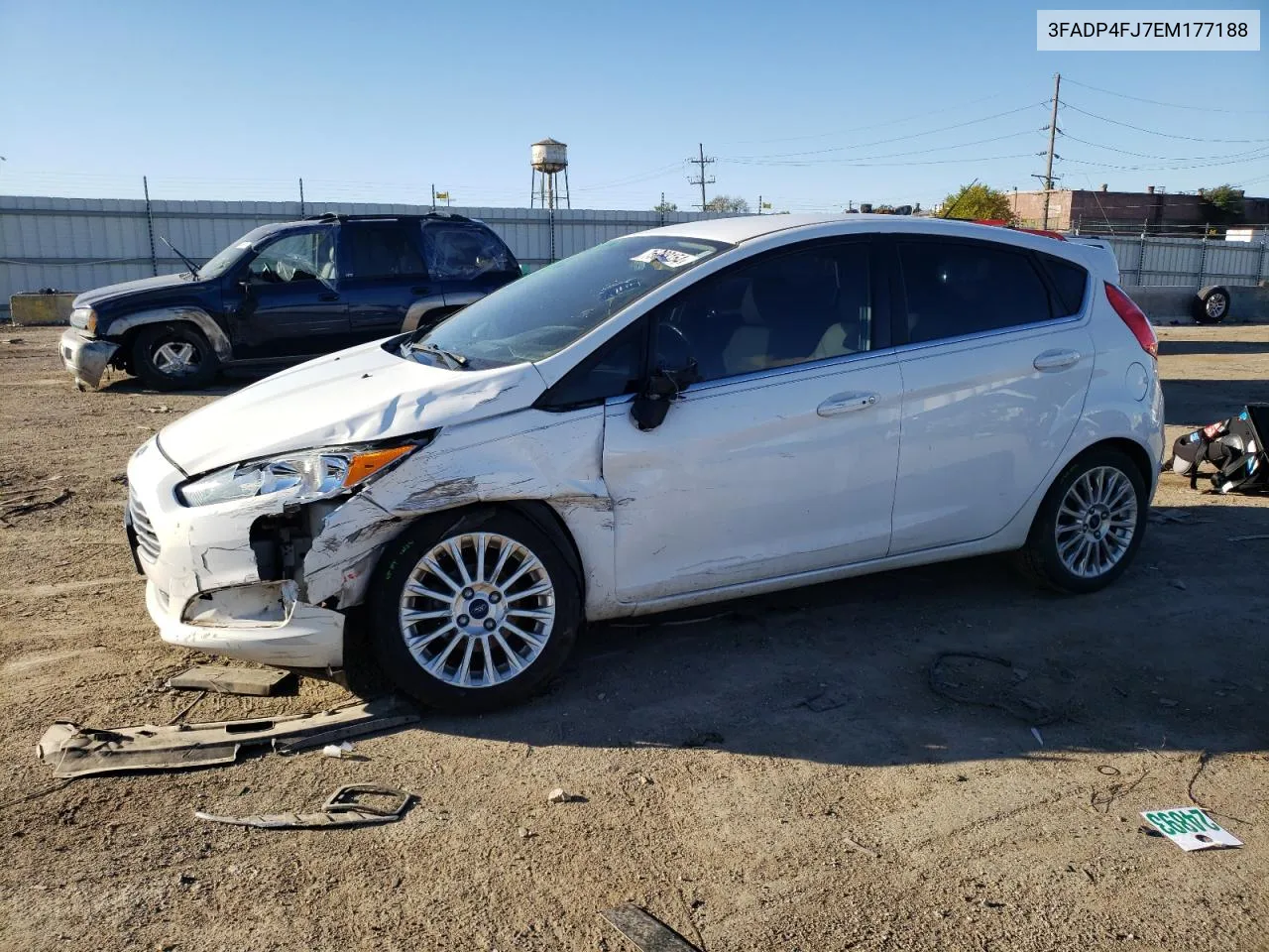 2014 Ford Fiesta Titanium VIN: 3FADP4FJ7EM177188 Lot: 75938154