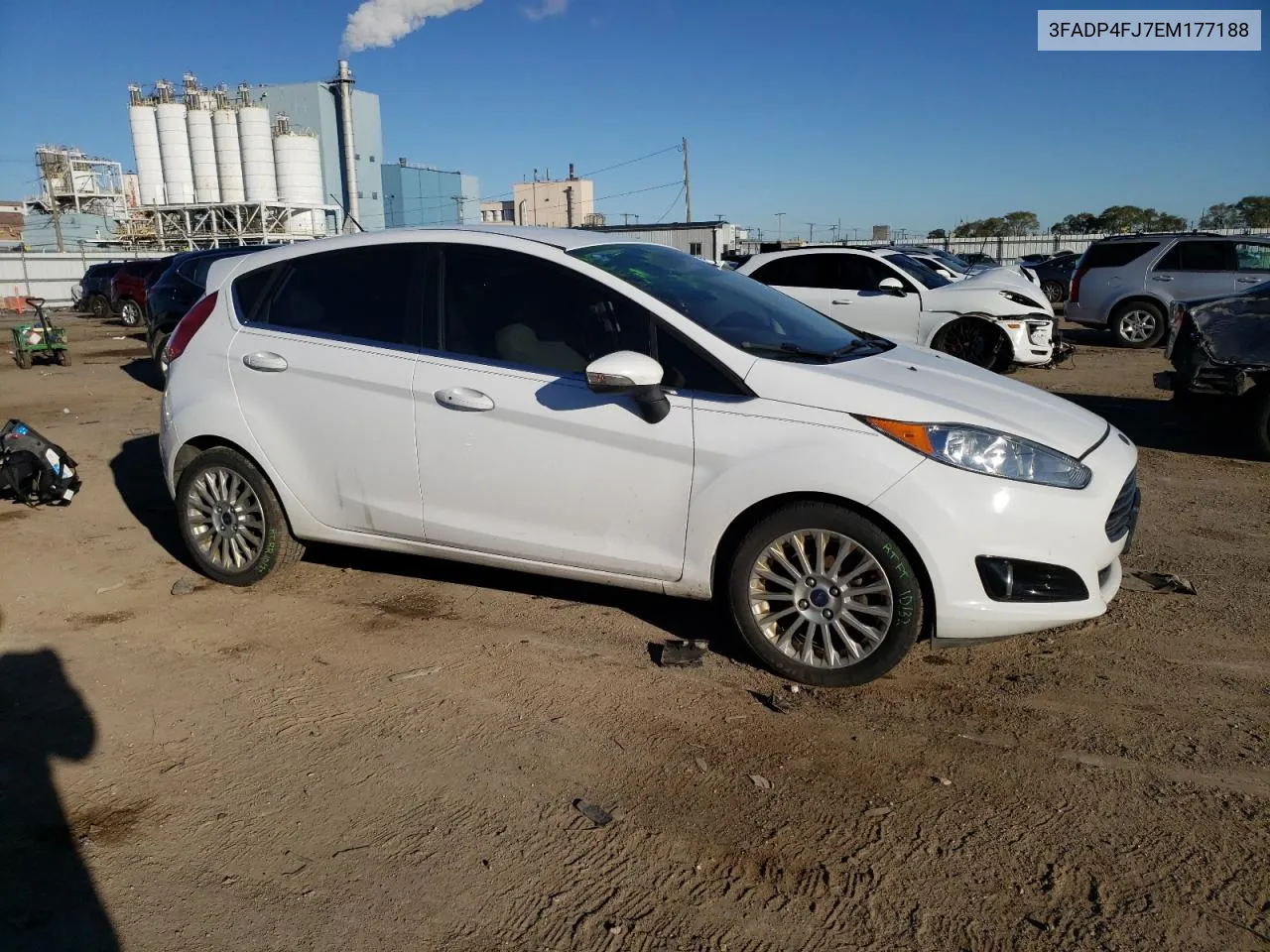 2014 Ford Fiesta Titanium VIN: 3FADP4FJ7EM177188 Lot: 75938154