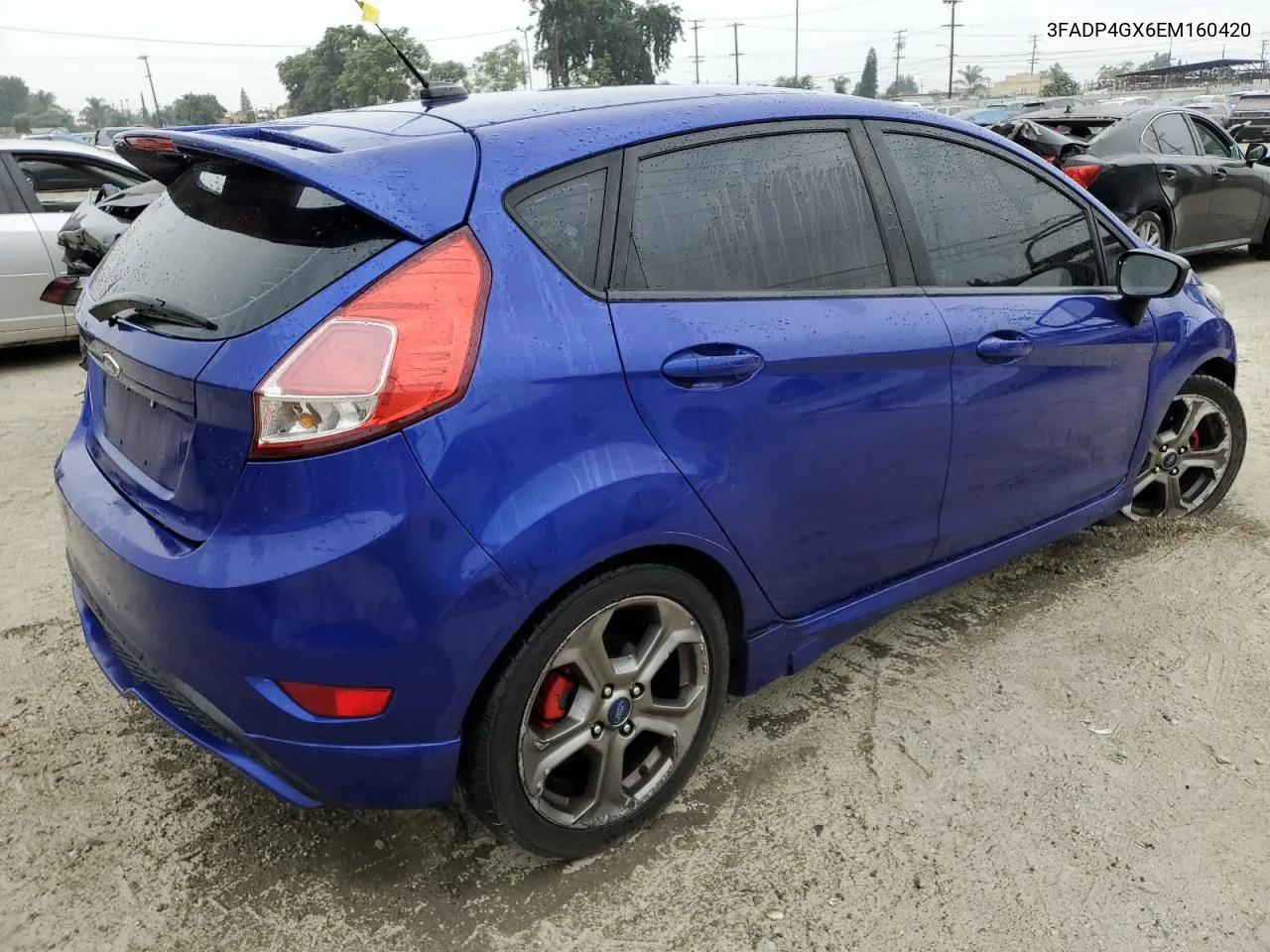 2014 Ford Fiesta St VIN: 3FADP4GX6EM160420 Lot: 76060214