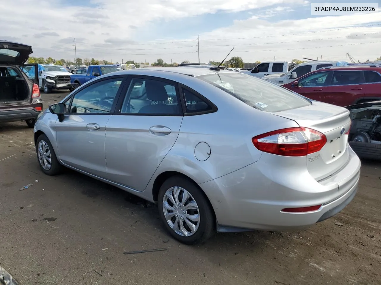 2014 Ford Fiesta S VIN: 3FADP4AJ8EM233226 Lot: 76147484