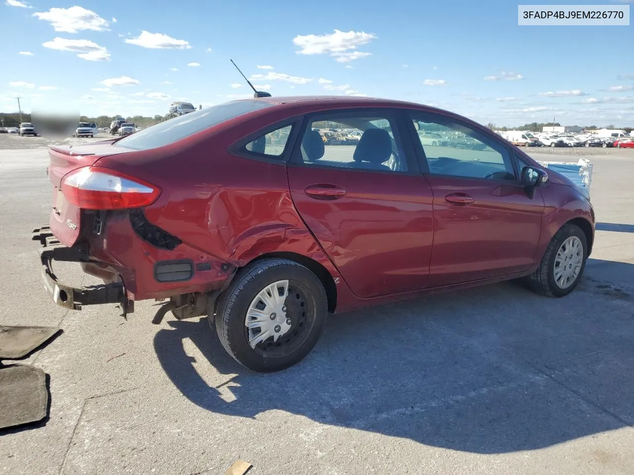 2014 Ford Fiesta Se VIN: 3FADP4BJ9EM226770 Lot: 76327424