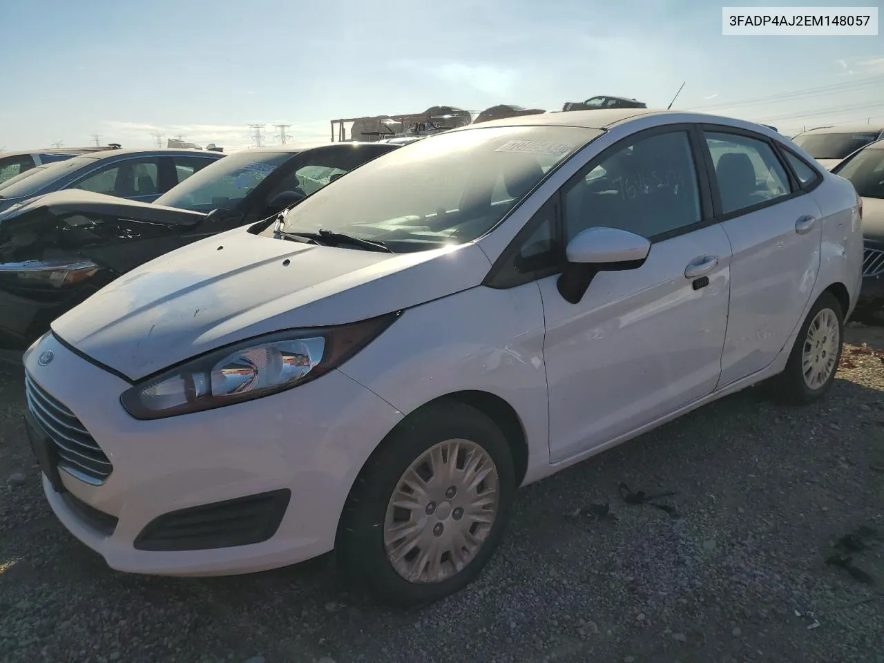 2014 Ford Fiesta S VIN: 3FADP4AJ2EM148057 Lot: 76405434