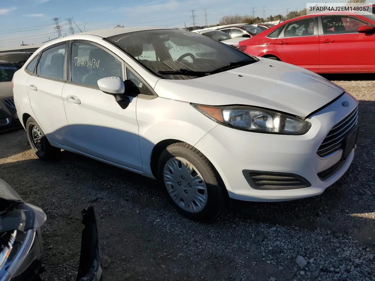 2014 Ford Fiesta S VIN: 3FADP4AJ2EM148057 Lot: 76405434