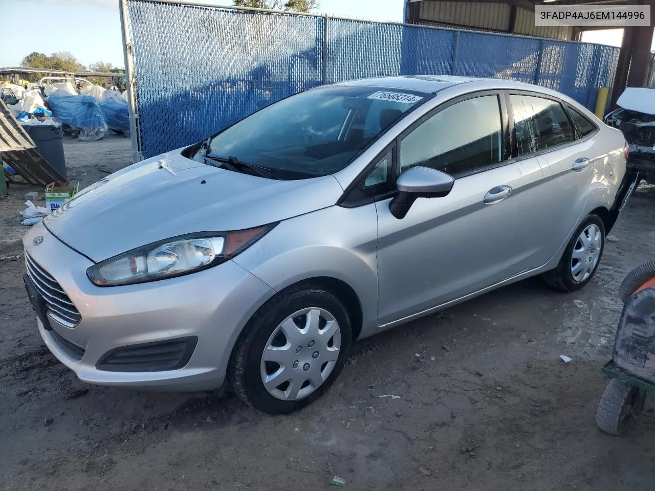 2014 Ford Fiesta S VIN: 3FADP4AJ6EM144996 Lot: 76588314