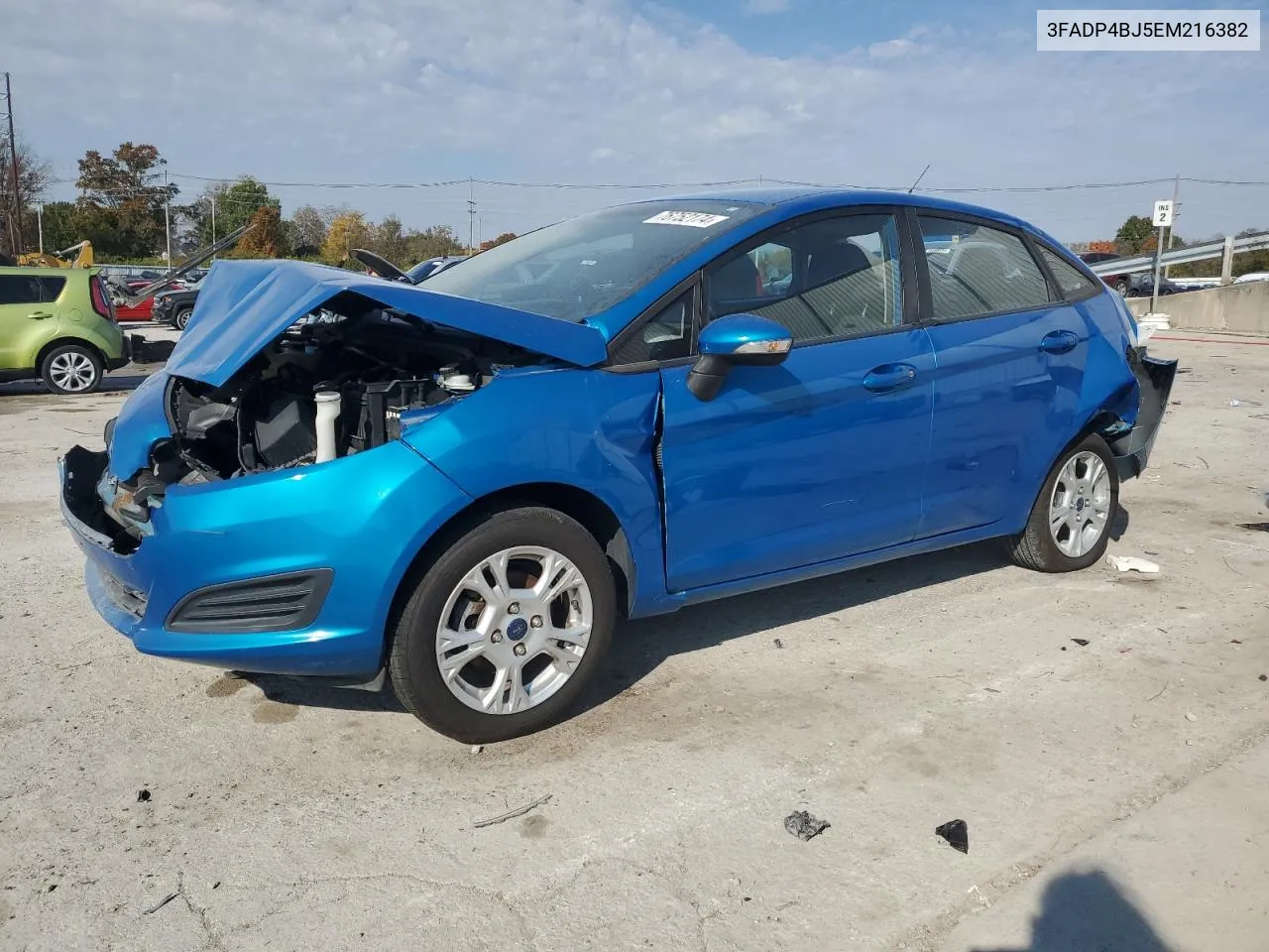 2014 Ford Fiesta Se VIN: 3FADP4BJ5EM216382 Lot: 76752174