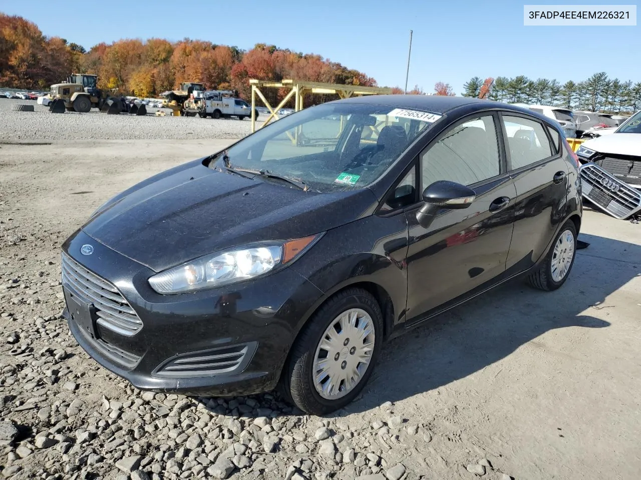 2014 Ford Fiesta Se VIN: 3FADP4EE4EM226321 Lot: 77565314