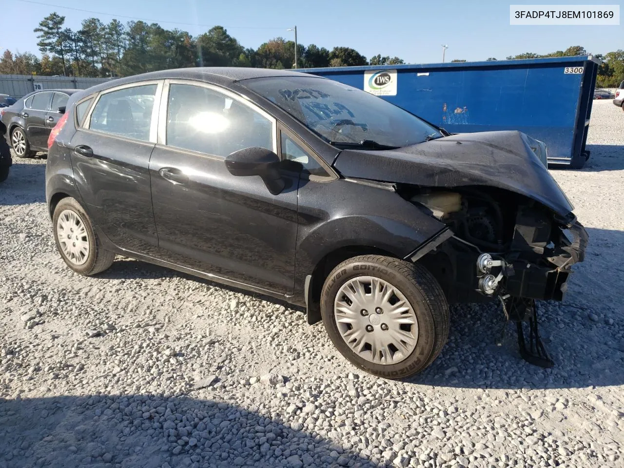 2014 Ford Fiesta S VIN: 3FADP4TJ8EM101869 Lot: 77914894