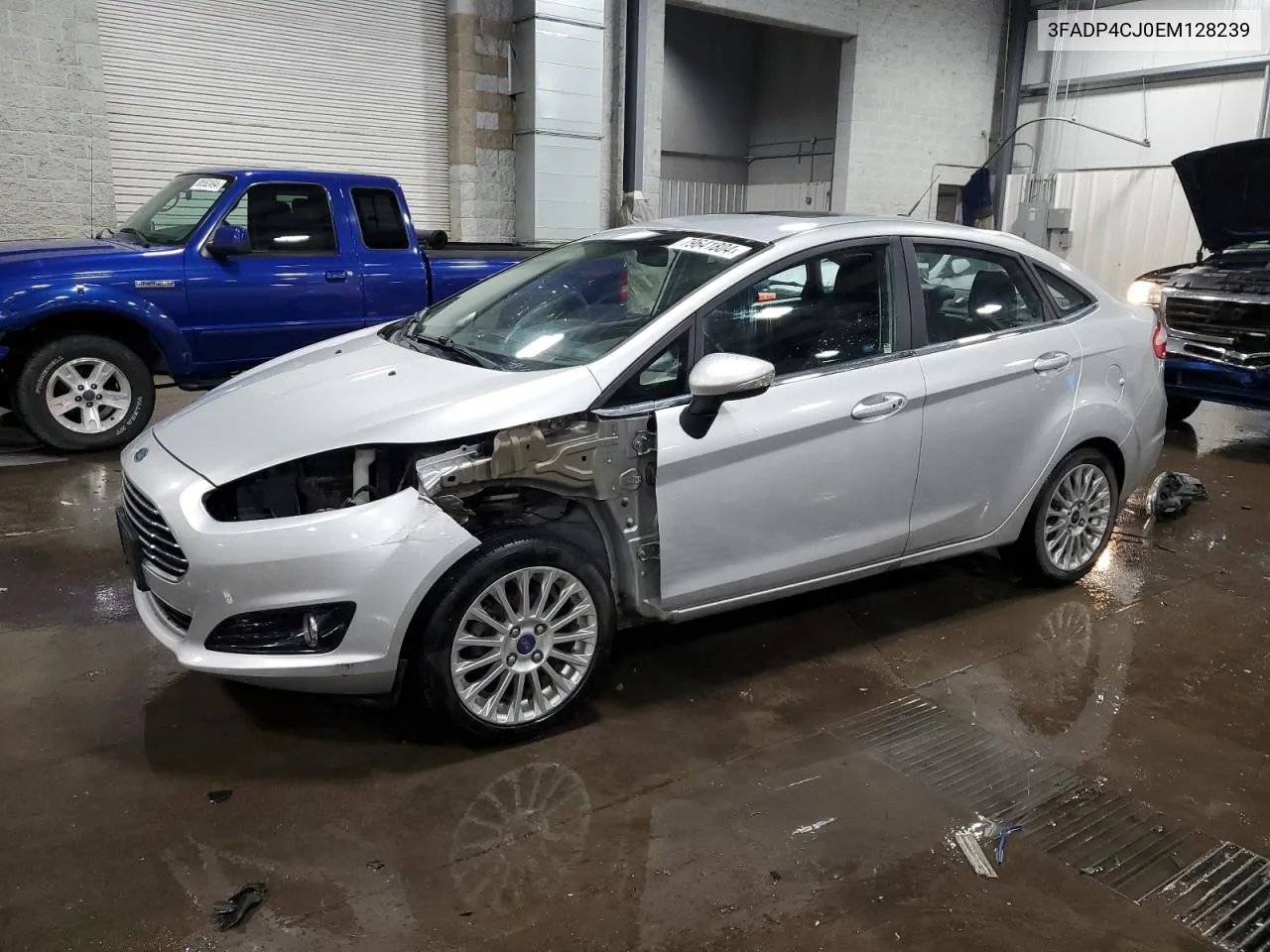 2014 Ford Fiesta Titanium VIN: 3FADP4CJ0EM128239 Lot: 79641804