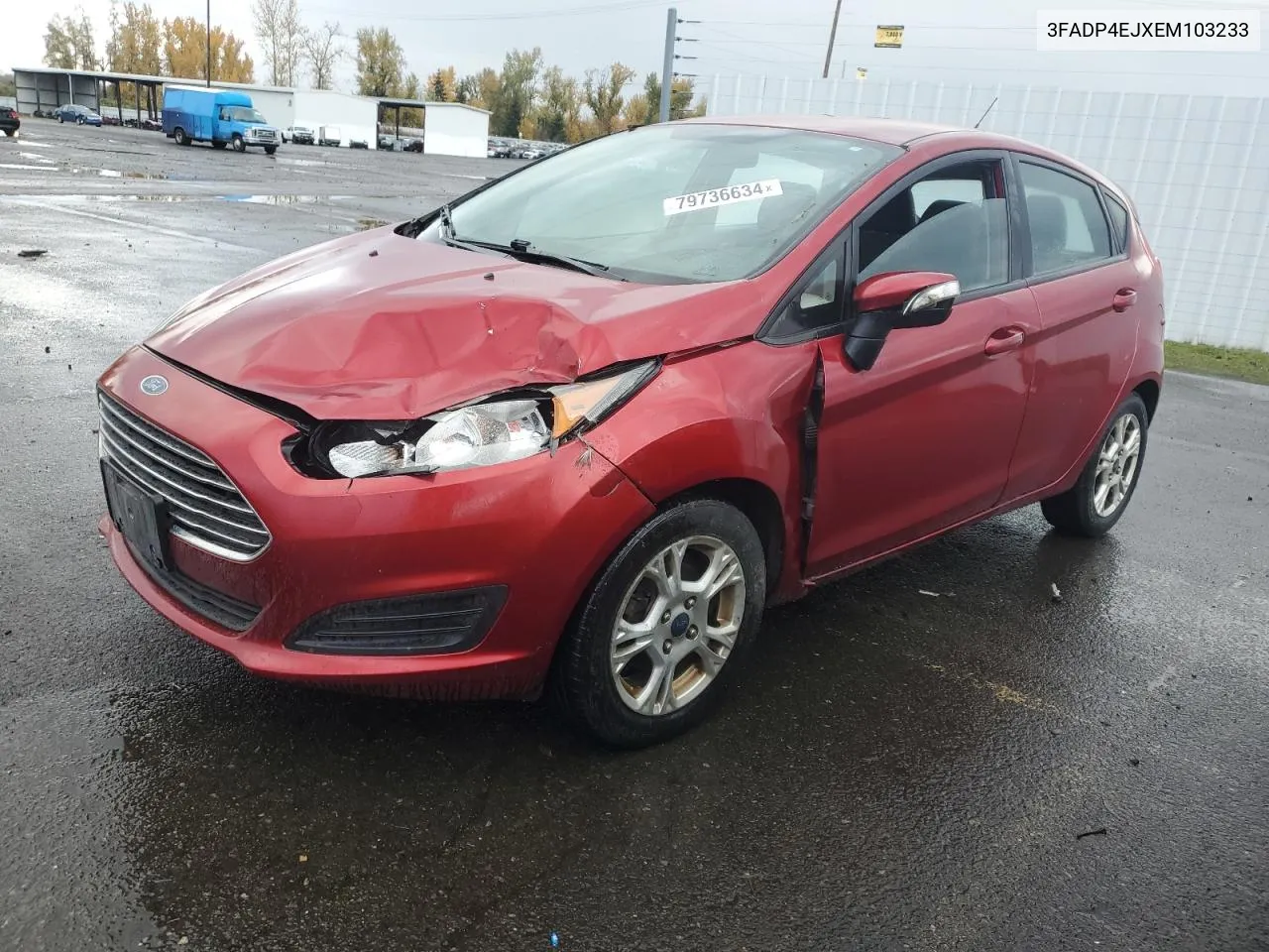 2014 Ford Fiesta Se VIN: 3FADP4EJXEM103233 Lot: 79736634