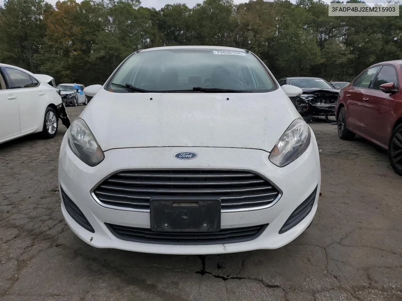 2014 Ford Fiesta Se VIN: 3FADP4BJ2EM215903 Lot: 79830154