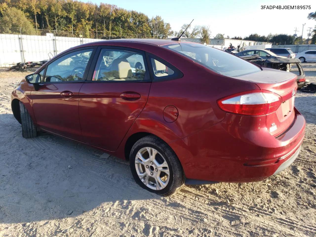 2014 Ford Fiesta Se VIN: 3FADP4BJ0EM189575 Lot: 80007234