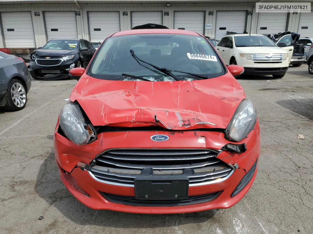 2015 Ford Fiesta Se VIN: 3FADP4EJ1FM107821 Lot: 59846874