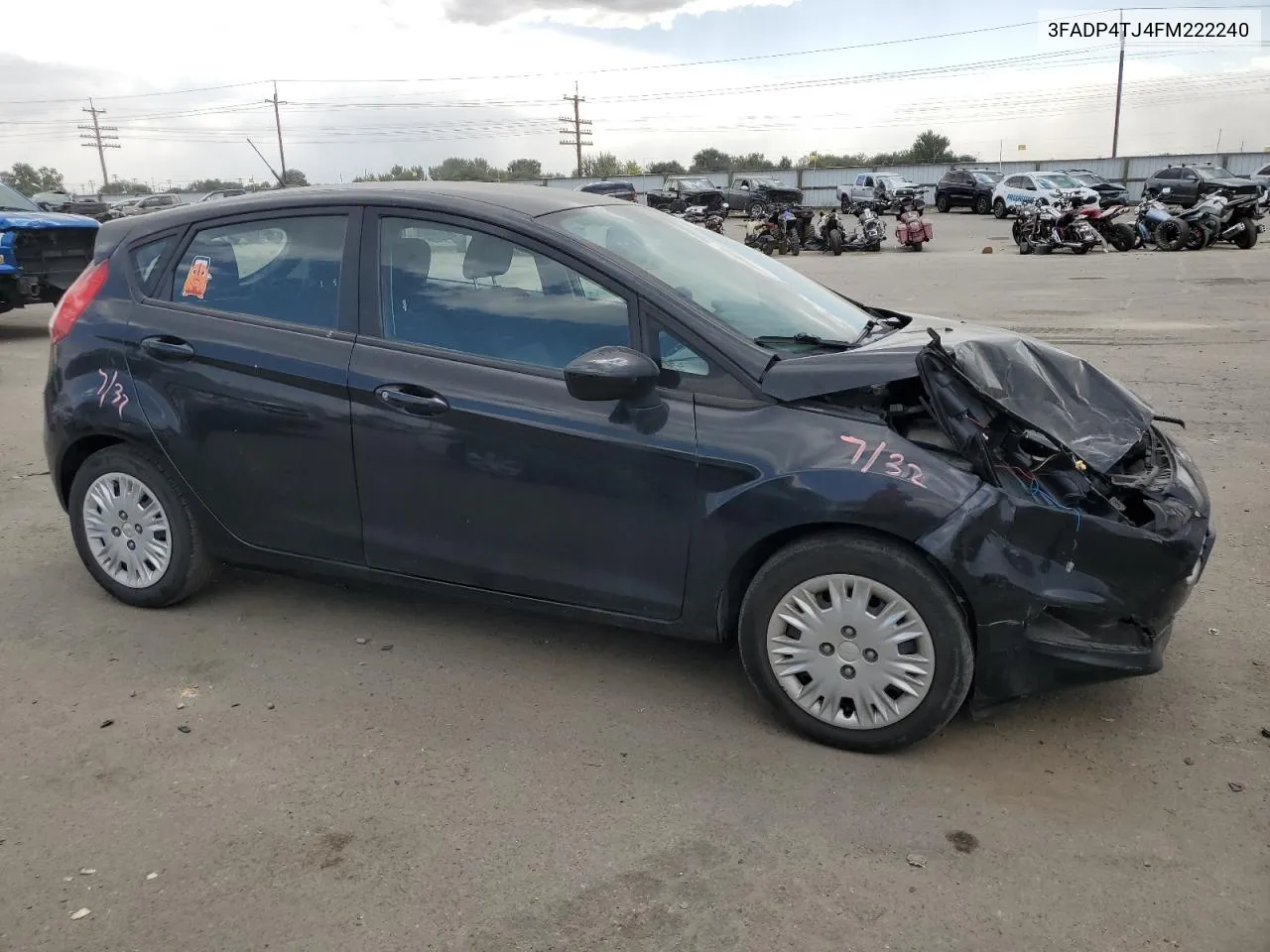 2015 Ford Fiesta S VIN: 3FADP4TJ4FM222240 Lot: 68310024