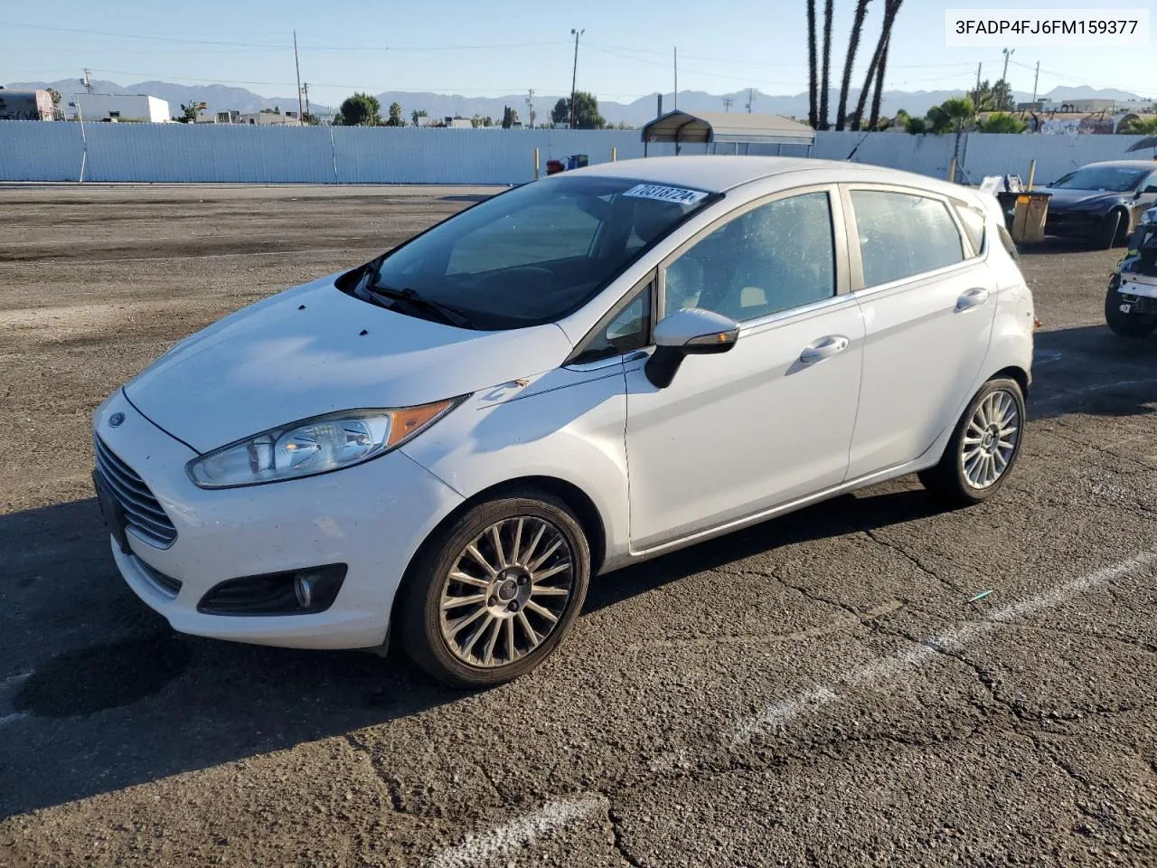 2015 Ford Fiesta Titanium VIN: 3FADP4FJ6FM159377 Lot: 70318724