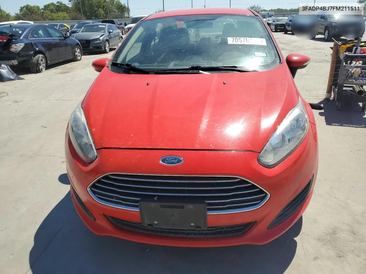 2015 Ford Fiesta Se VIN: 3FADP4BJ7FM211511 Lot: 70570434