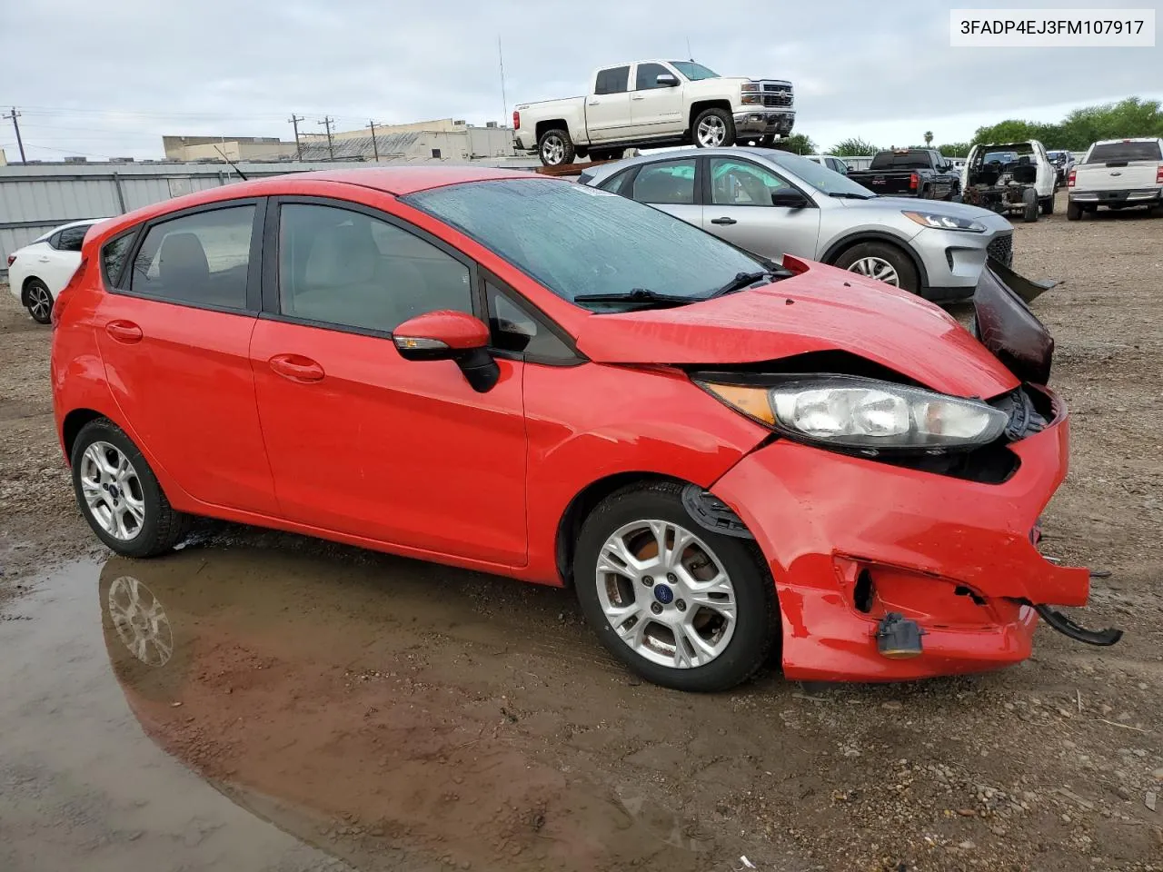 2015 Ford Fiesta Se VIN: 3FADP4EJ3FM107917 Lot: 71053204