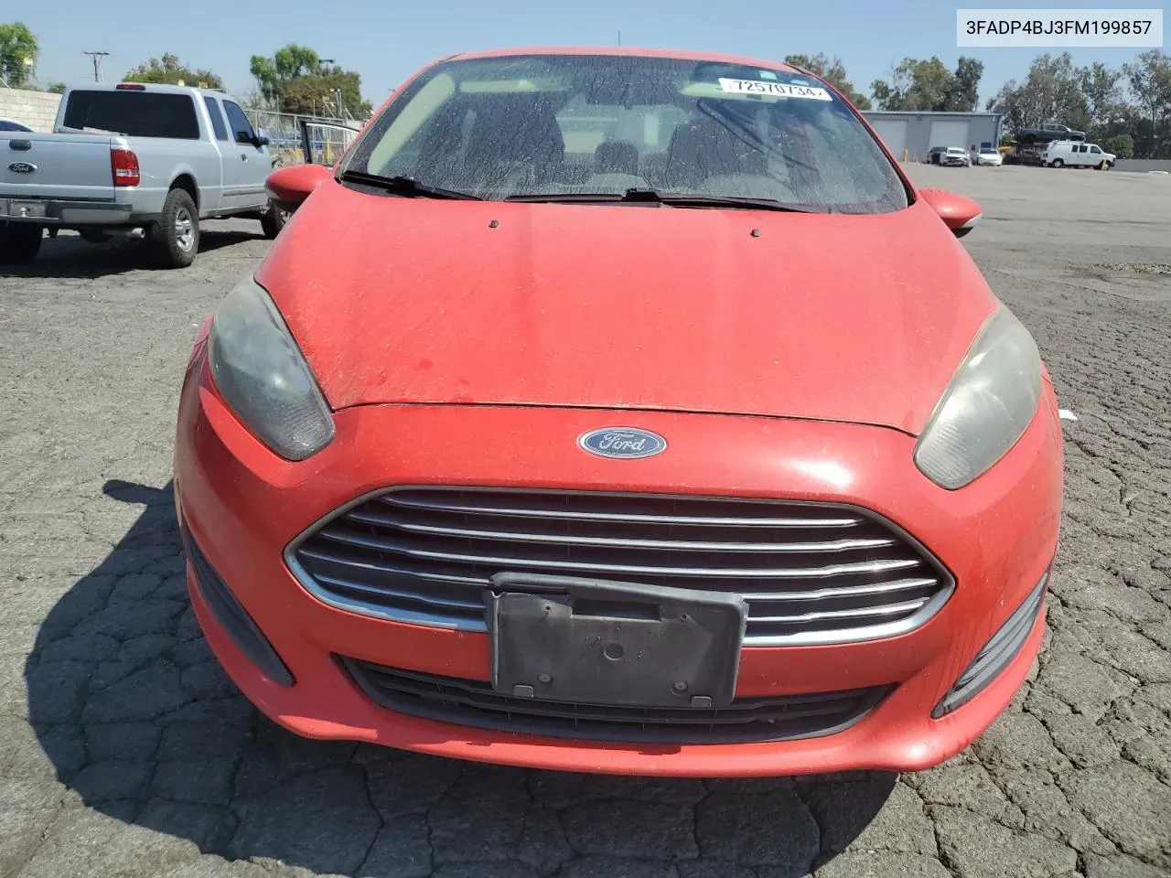 2015 Ford Fiesta Se VIN: 3FADP4BJ3FM199857 Lot: 72570734