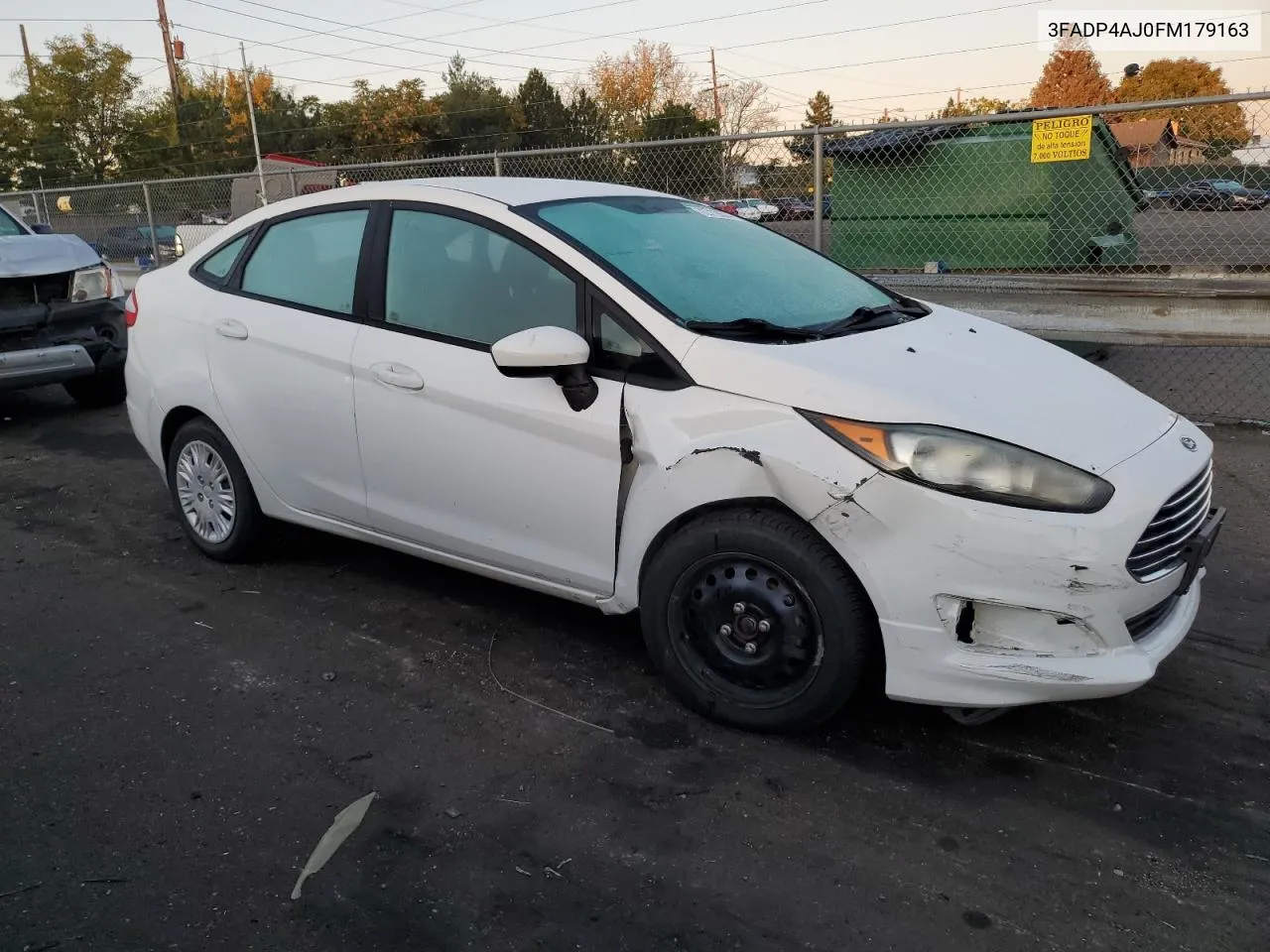 2015 Ford Fiesta S VIN: 3FADP4AJ0FM179163 Lot: 72712674