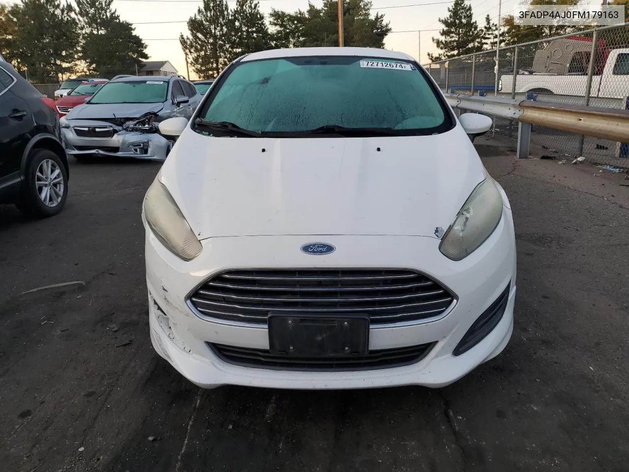 2015 Ford Fiesta S VIN: 3FADP4AJ0FM179163 Lot: 72712674