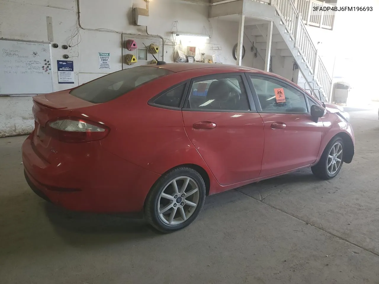 2015 Ford Fiesta Se VIN: 3FADP4BJ6FM196693 Lot: 74274084